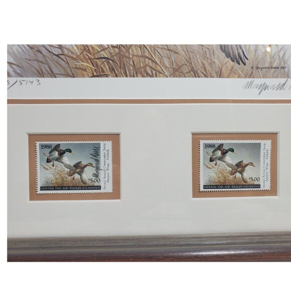 Maynard Reece 'Autumn Wings' Limited Edition Signed Print with 2 Stamps– Framed - Picture 4 of 10